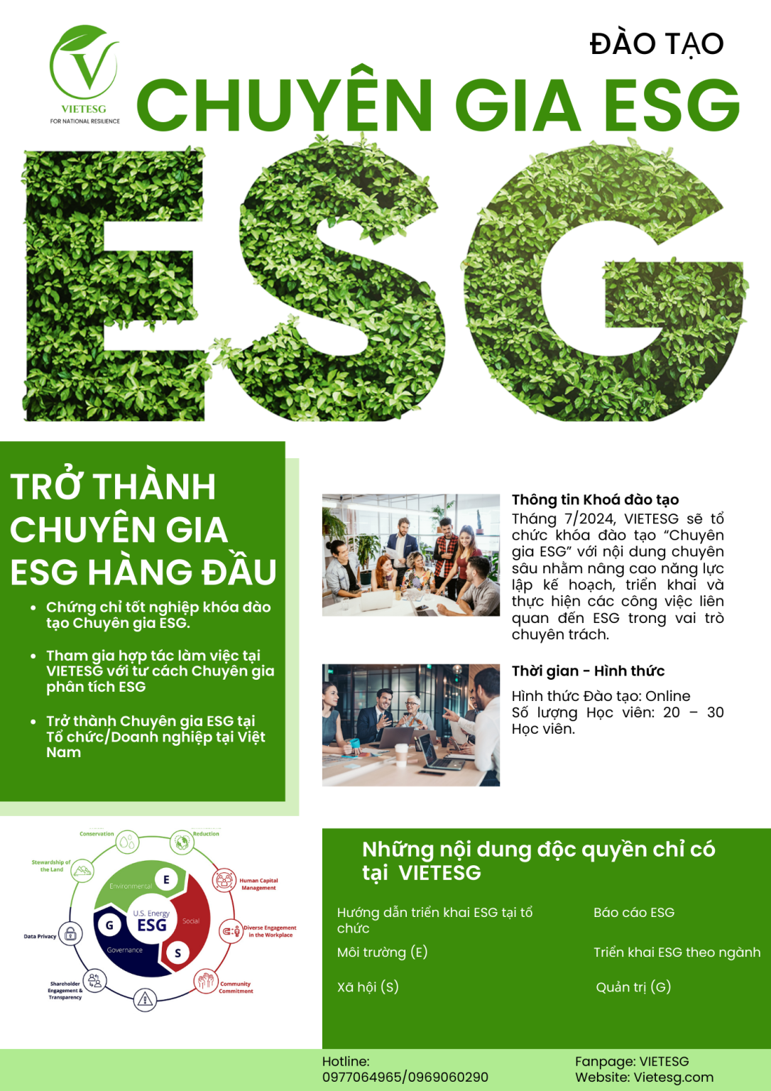 TRỞ THÀNH CHUYÊN GIA ESG ĐỂ ĐÓN ĐẦU XU HƯỚNG
