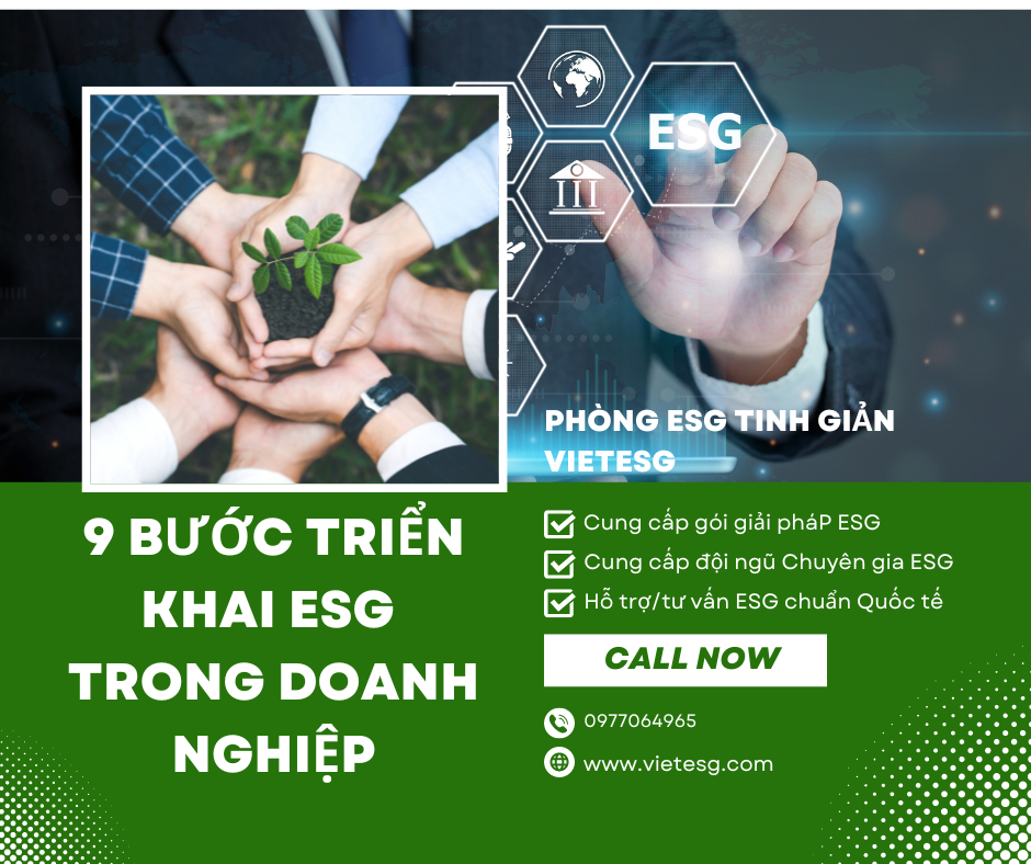 9 Bước để triển khai chương trình ESG trong doanh nghiệp