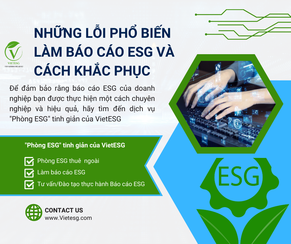 Những lỗi phổ biến khi làm báo cáo ESG và cách khắc phục