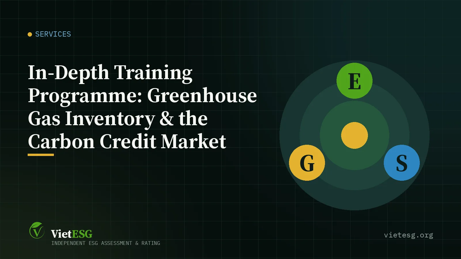 IN-DEPTH TRAINING PROGRAMME: GREENHOUSE GAS INVENTORY & THE CARBON CREDIT MARKET