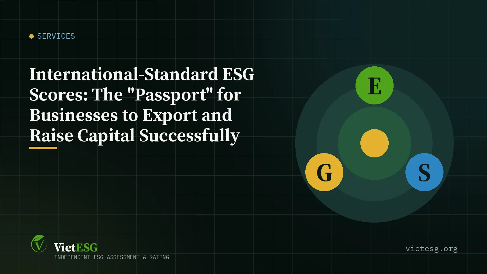 International-Standard ESG Scores: The "Passport" for Businesses to Export and Raise Capital Successfully