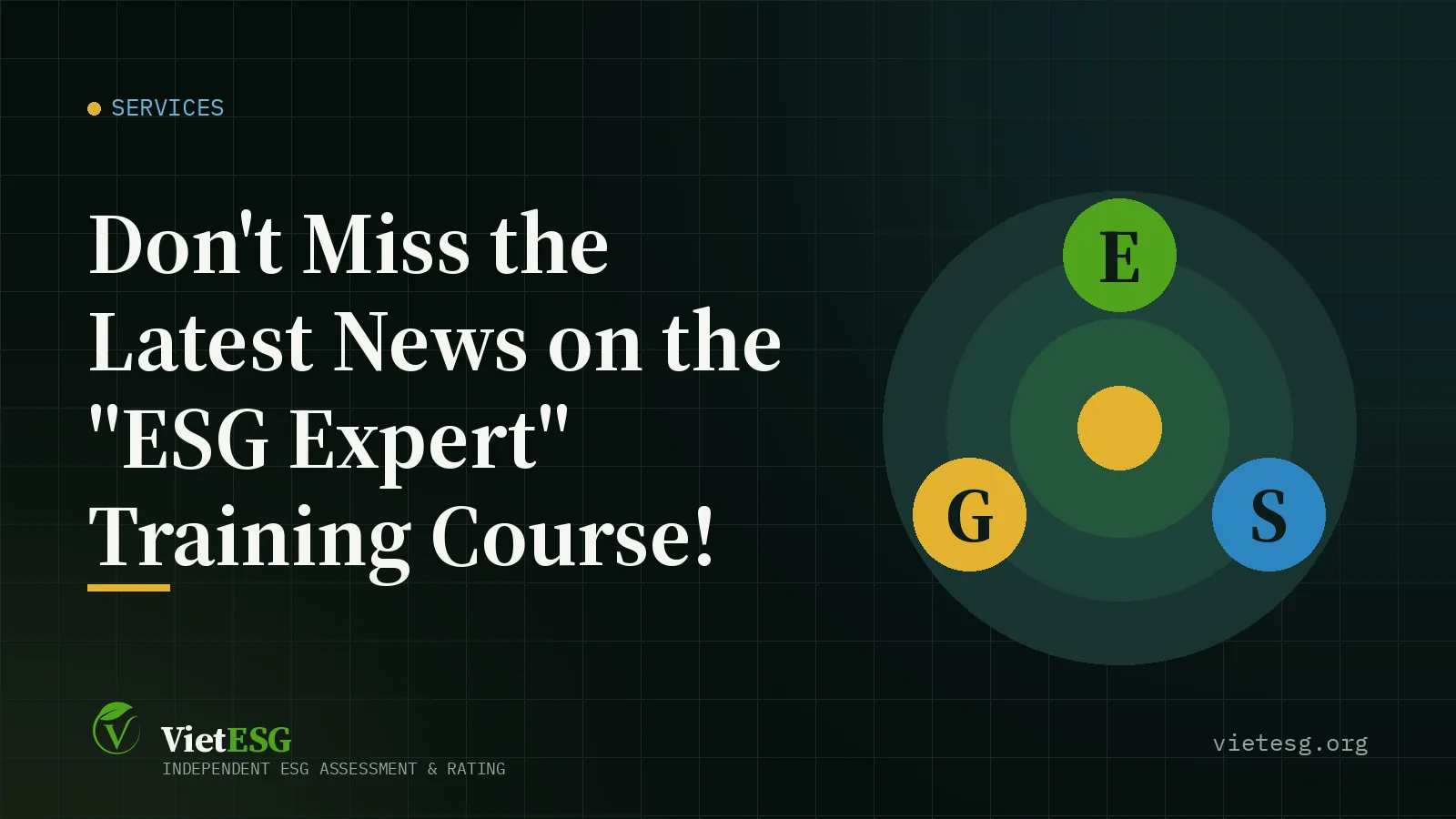 Don't Miss the Latest News on the "ESG Expert" Training Course!