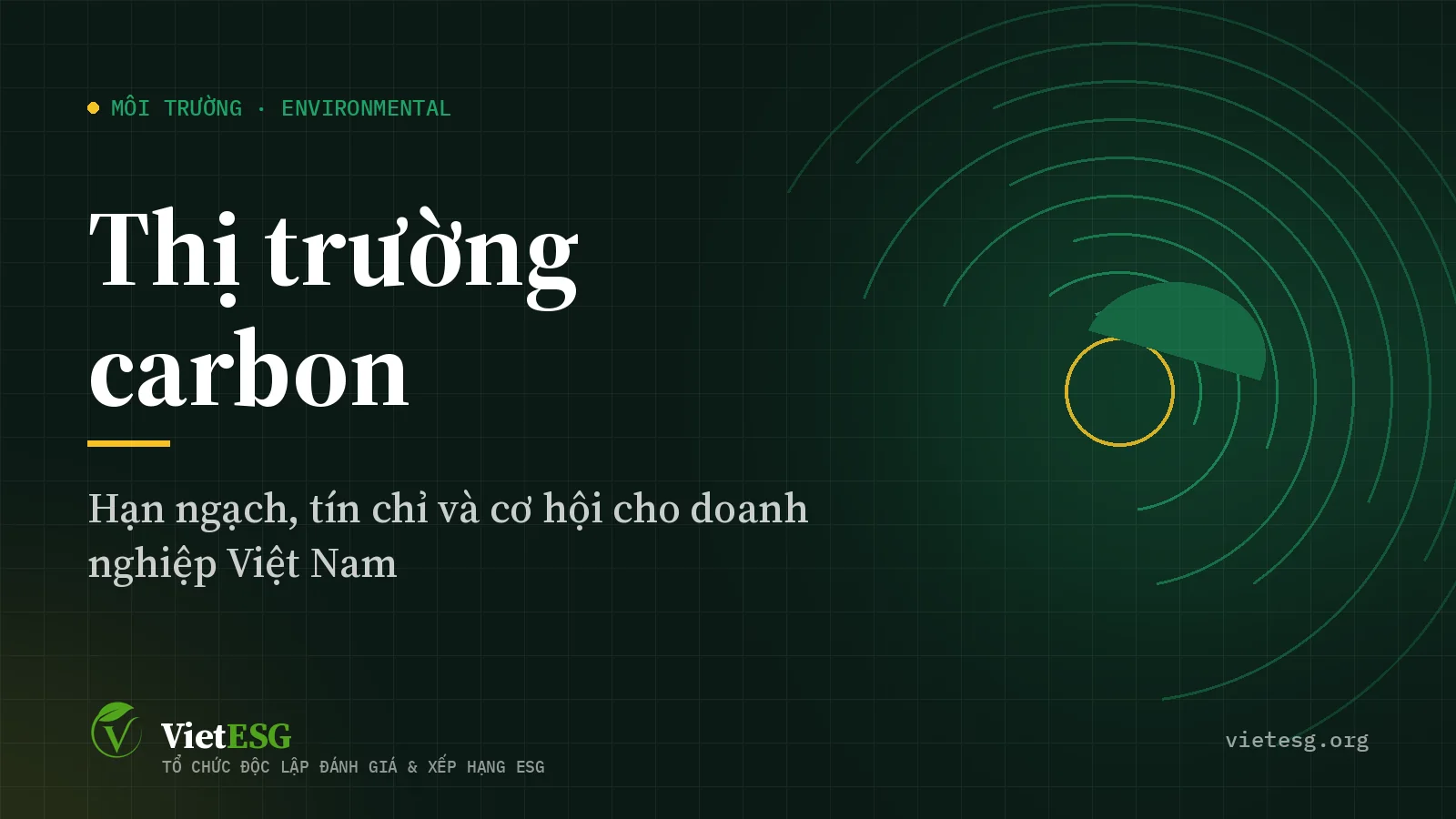 Thị trường tín chỉ carbon Việt Nam: Hạn ngạch, tín chỉ và cơ hội cho doanh nghiệp