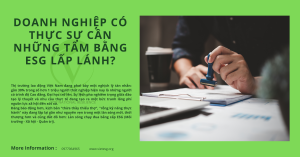 DOANH NGHIỆP CÓ THỰC SỰ CẦN NHỮNG TẤM BẰNG ESG LẤP LÁNH?
