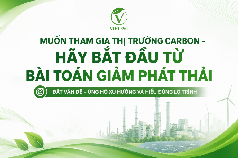 THAM GIA THỊ TRƯỜNG CARBON – HÃY BẮT ĐẦU TỪ BÀI TOÁN GIẢM PHÁT THẢI