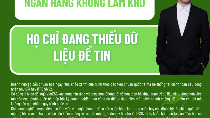 NGÂN HÀNG KHÔNG LÀM KHÓ – HỌ CHỈ ĐANG THIẾU DỮ LIỆU ĐỂ TIN